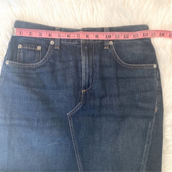 Rag & Bone Dive Frayed Hem Denim Skirt - Picture 13 of 14